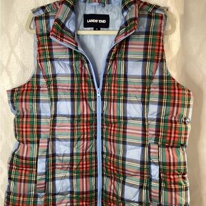 Lands' End Multicolor Striped Vest